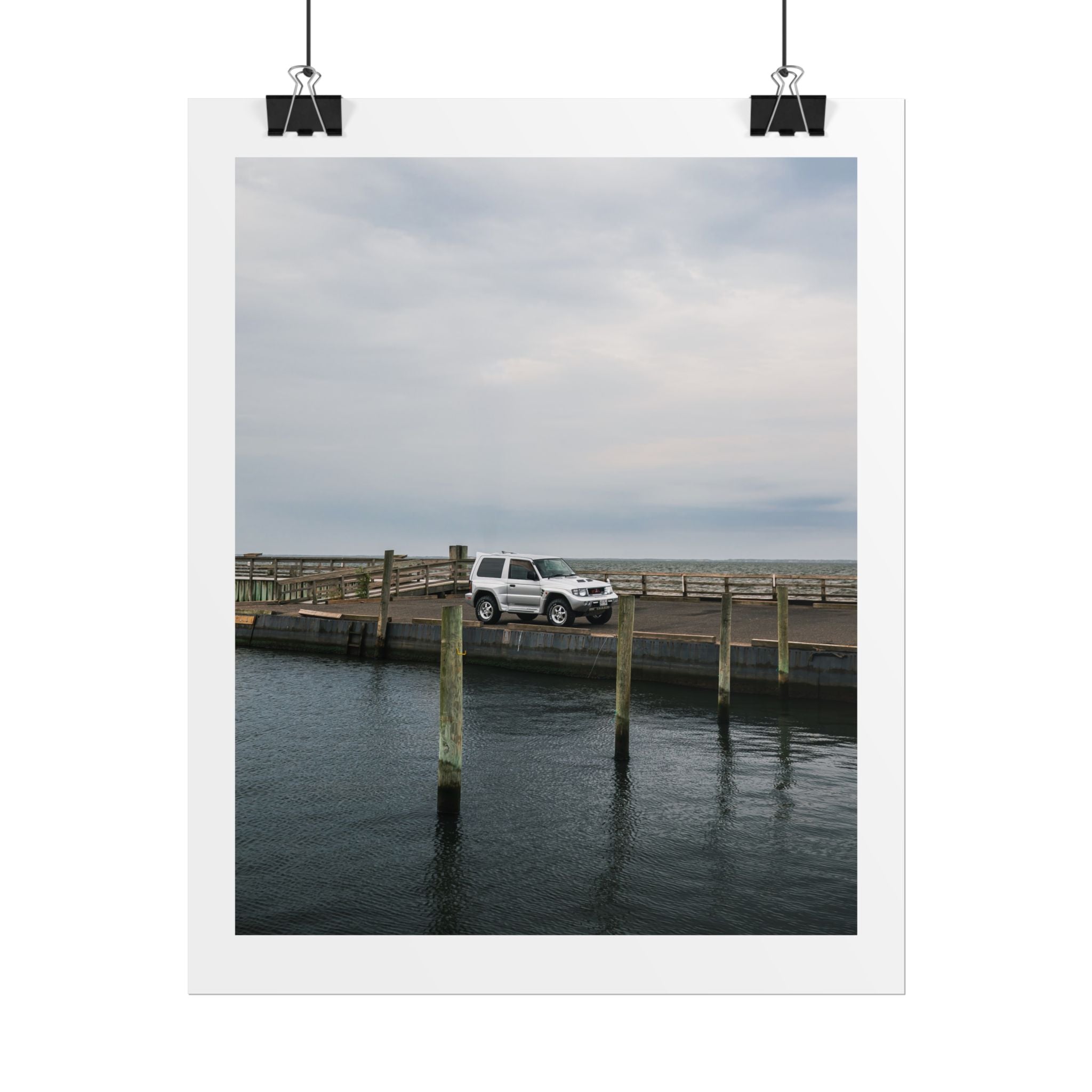 Mitsubishi Pajero Evolution Dockside Art Print