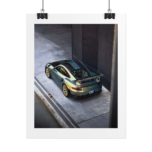 Porsche 991 GT2 RS "Urban Bamboo Chromaflair" Art Print