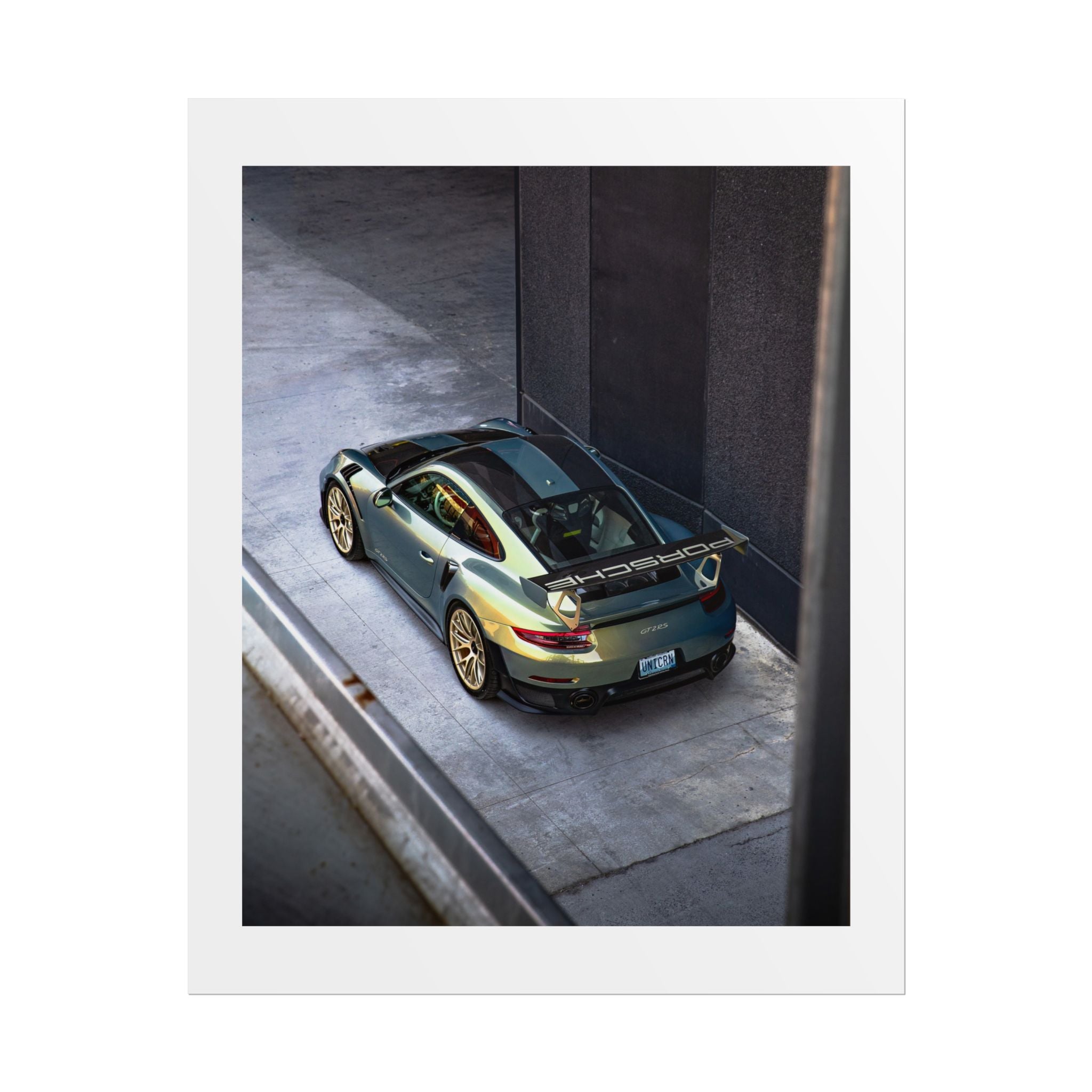 Porsche 991 GT2 RS "Urban Bamboo Chromaflair" Art Print