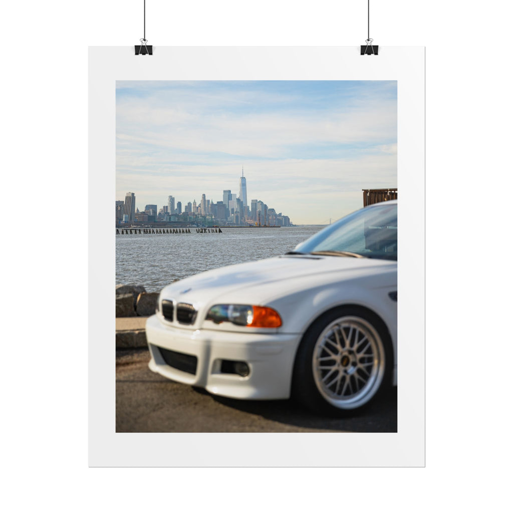BMW E46 M3 X NYC Skyline Art Print