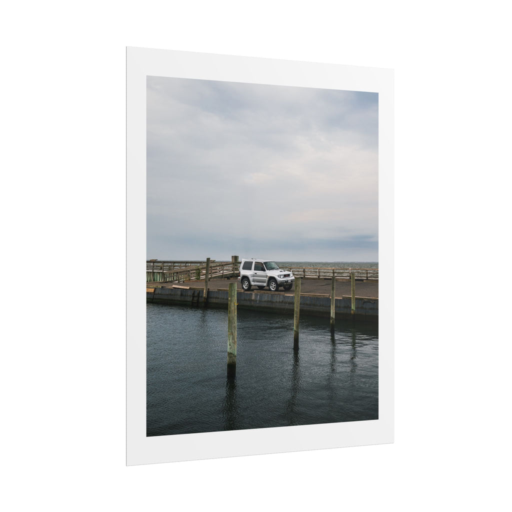 Mitsubishi Pajero Evolution Dockside Art Print