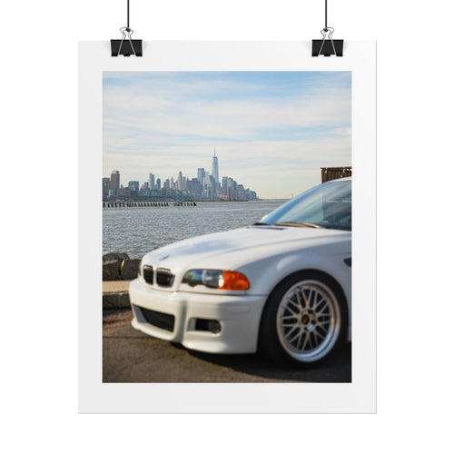 BMW E46 M3 X NYC Skyline Art Print