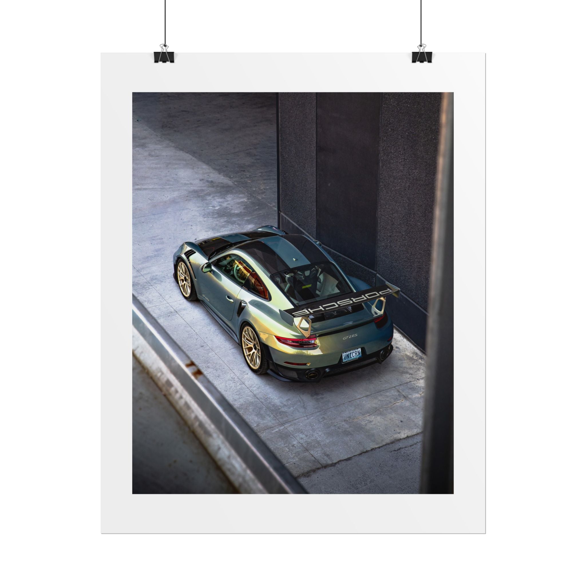 Porsche 991 GT2 RS "Urban Bamboo Chromaflair" Art Print