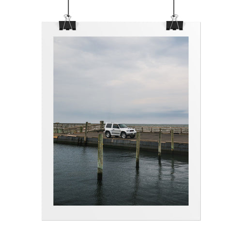 Mitsubishi Pajero Evolution Dockside Art Print